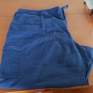 Navy blue multi pocket ScrubStar scrub pants